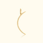 Diamond Crescent Moon Pendant