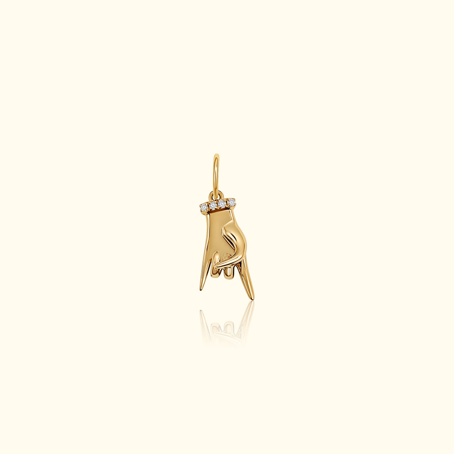 Diamond Hand Pendant