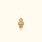 Diamond Hamsa Pendant