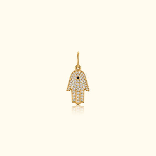 Diamond Hamsa Pendant