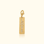 Diamond 'Love' Dog Tag Pendant