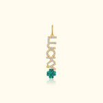 'Lucky' Diamond and Emerald Clover Pendant