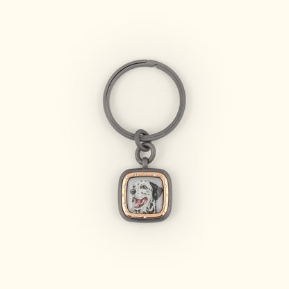 The Billig Custom Hand-Painted Pet Pawtrait Keychain