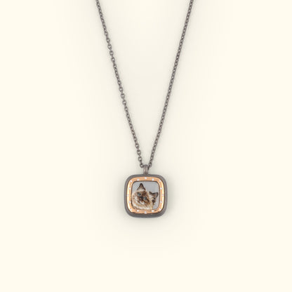 The Billig Custom Hand-Painted Pet Pawtrait Necklace