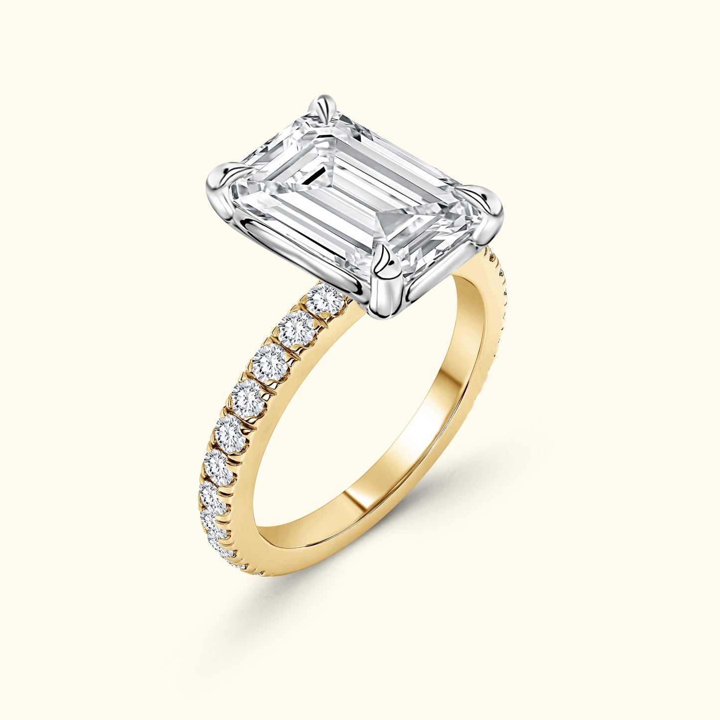 Alana' Diamond Ring with Two-Tone Design