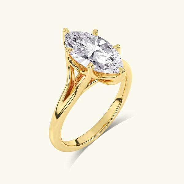 Marquise cut diamond engagement ring setting by Billig Jewelers