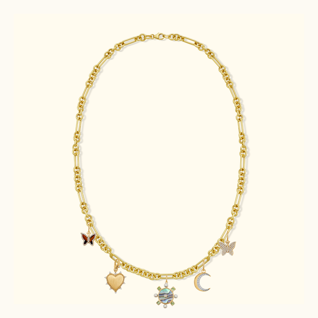 Paperclip + Rope Charm Chain