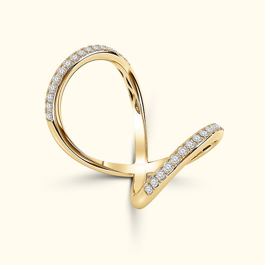 Double Band Diamond Ring