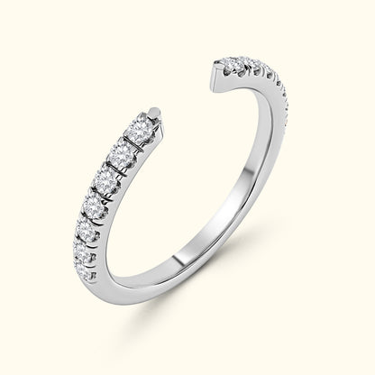 'Juliette' Open Diamond Wedding Band