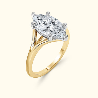 Mira Setting Marquise Diamond Engagement Ring