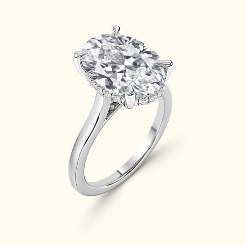 Hidden Halo Engagement Ring