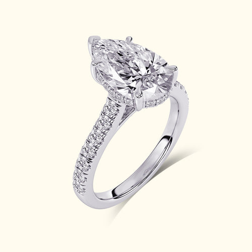 Side Stone Engagement Ring