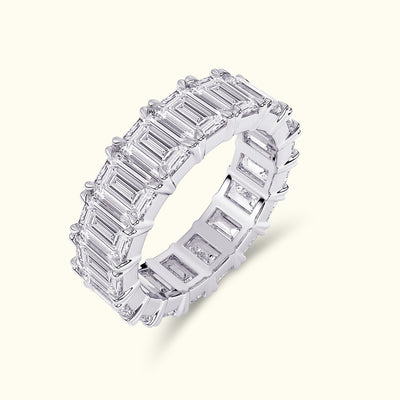 Julia Emerald-Cut Diamond Eternity Band