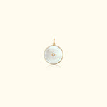 White Mother of Pearl Medallion