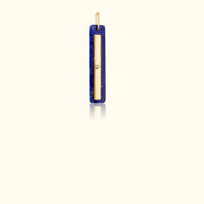 Lapis and Diamond Mirror Medallion