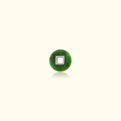 Jade and Diamond Disc Medallion