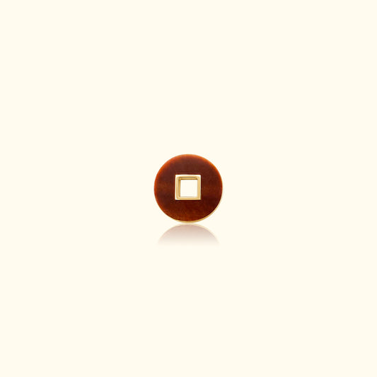 Tigers Eye Disc Medallion
