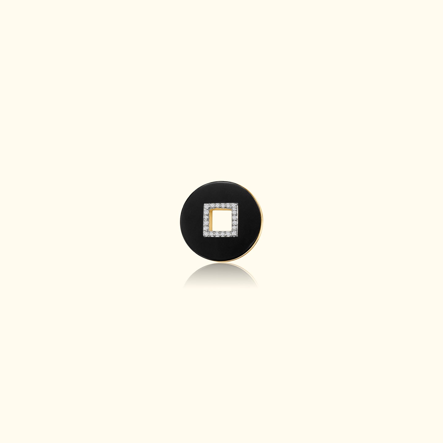 Onyx and Diamond Disc Medallion