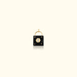 Onyx and Diamond Padlock Medallion