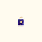 Lapis and Diamond Padlock Medallion