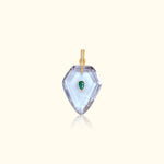 Rock Crystal and Emerald Medallion