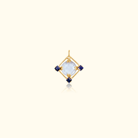 Sapphire and Crystal Medallion