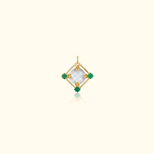 Emerald and Crystal Medallion