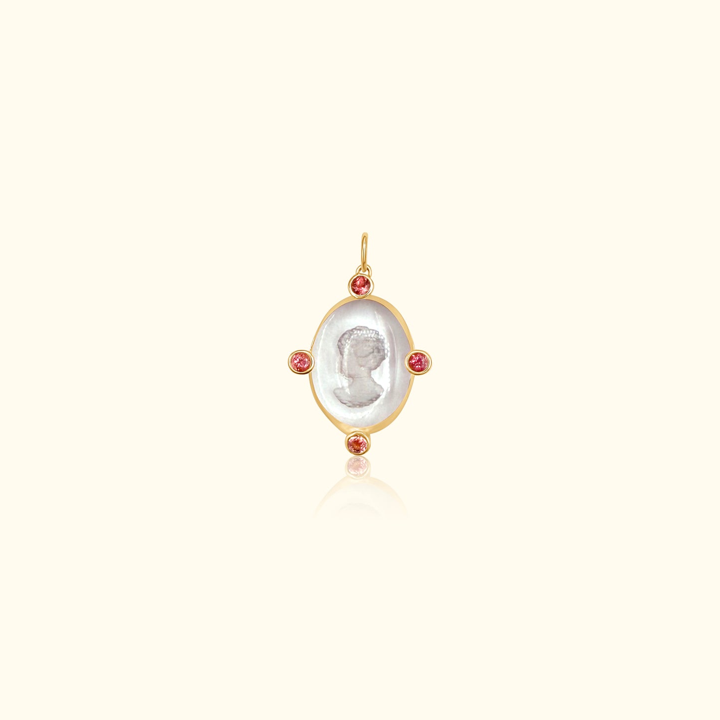 Mademoiselle Pink Tourmaline Medallion