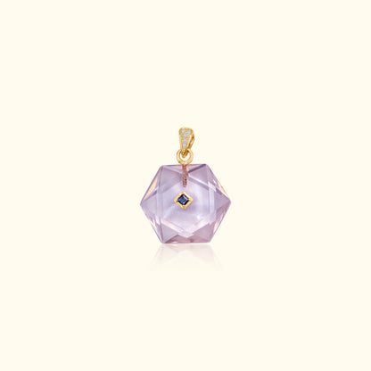 Rose Quartz Sapphire Medallion