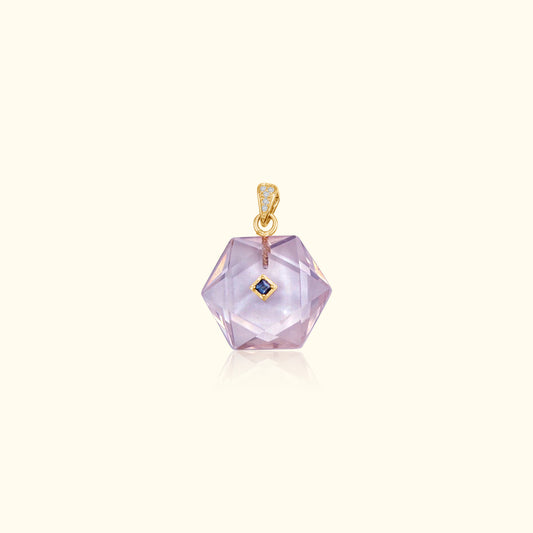 Rose Quartz Sapphire Medallion