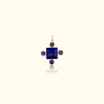 Lapis and Iolite Pendant