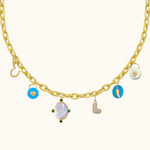 Turquoise and Diamond Padlock Medallion