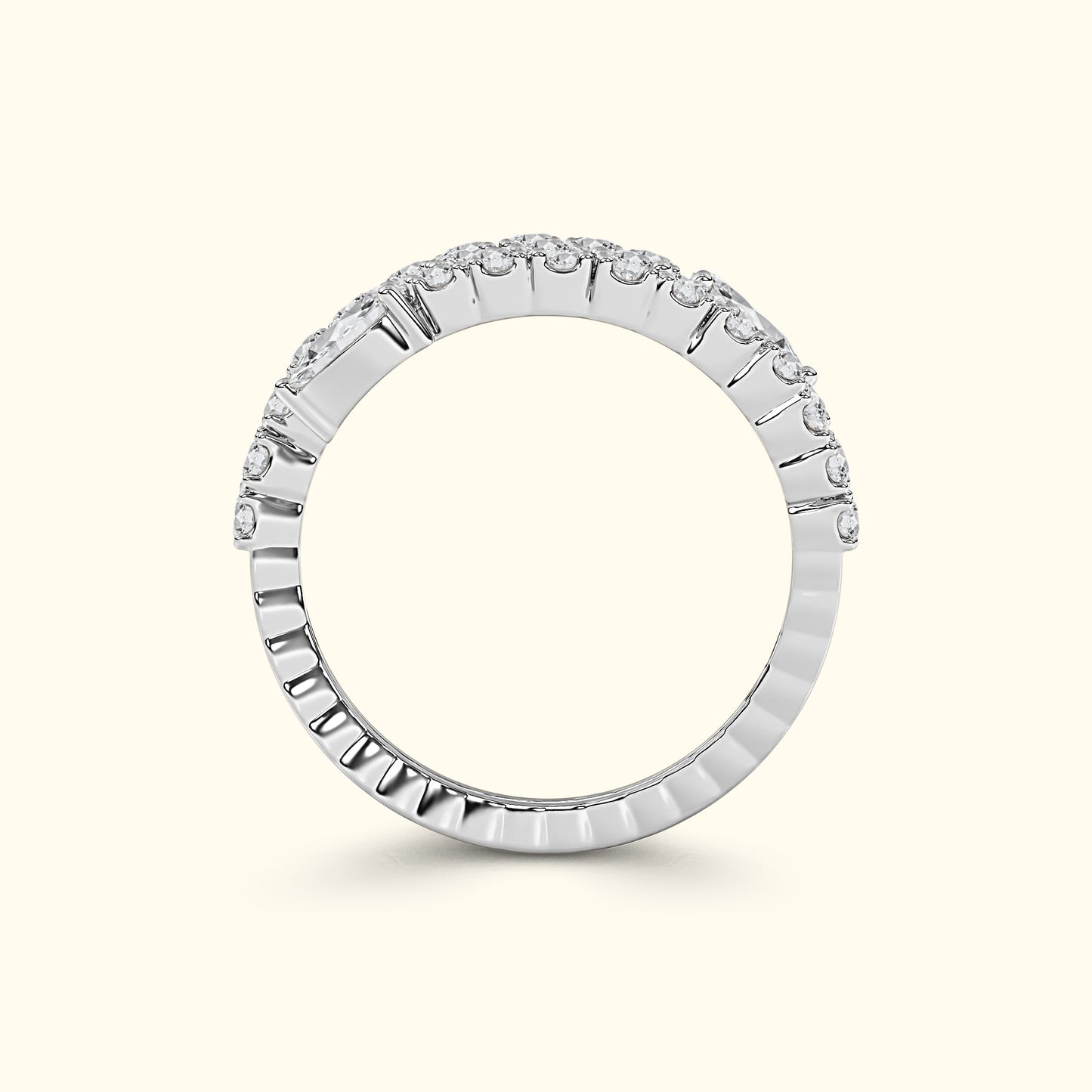 Spiral Diamond Ring