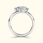 Round Diamond Spiral Ring