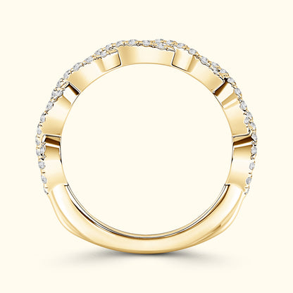 'Kayla' French Pavè Infinity Diamond Band