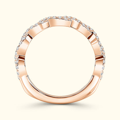'Kayla' French Pavè Infinity Diamond Band