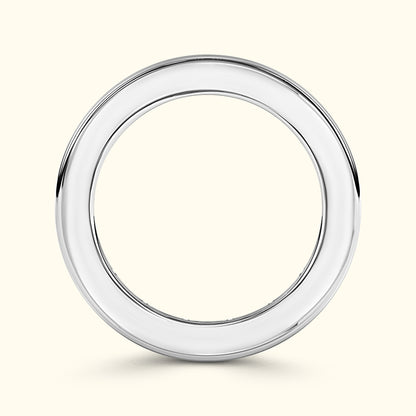 'Allison'Emerald-Cut Diamond Channel-Set Eternity Band