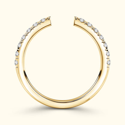 'Juliette' Open Diamond Wedding Band