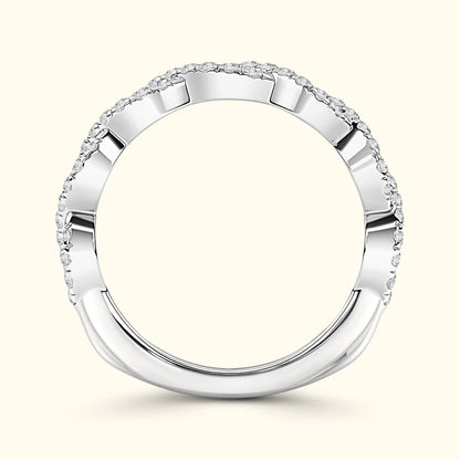 'Kayla' French Pavè Infinity Diamond Band