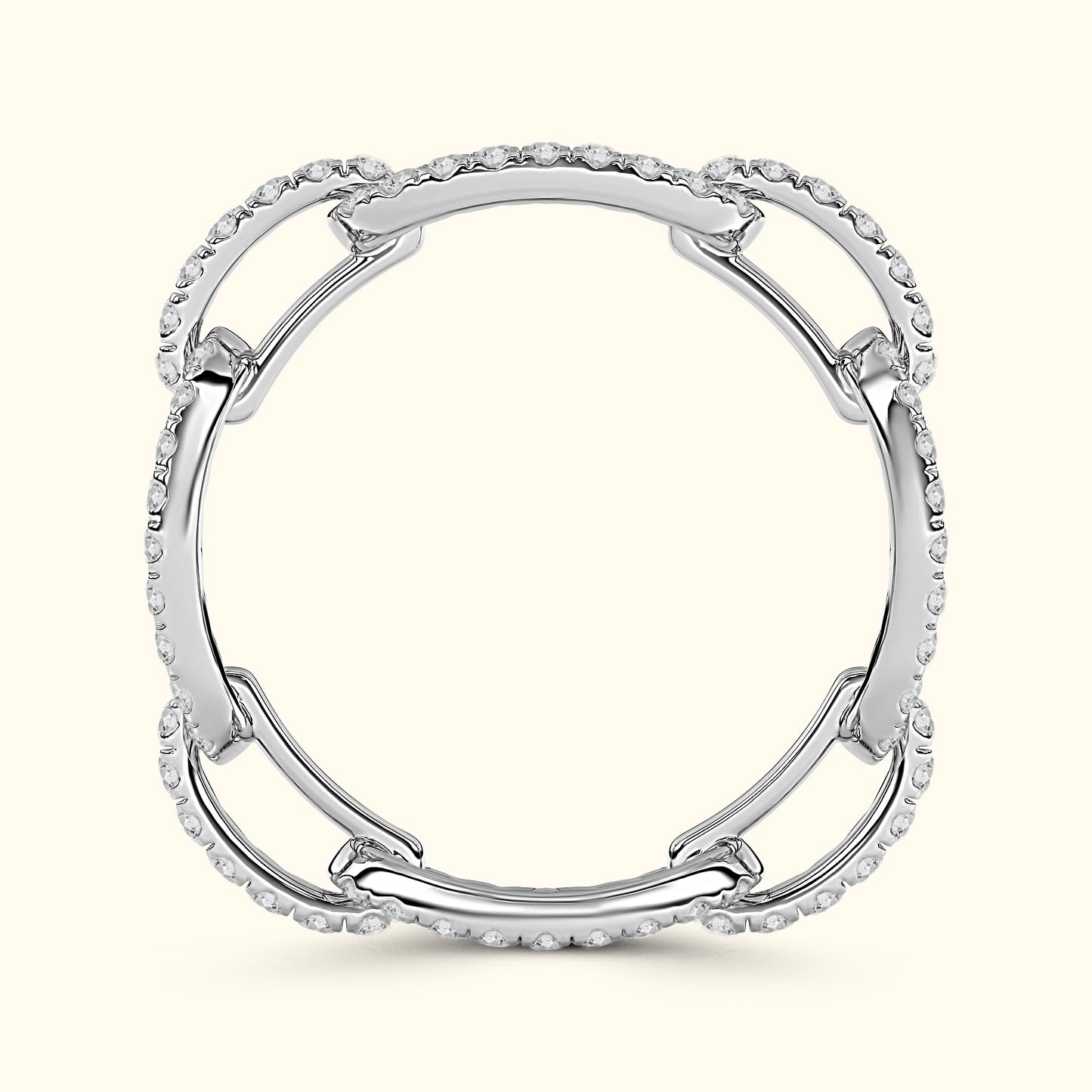 Diamond Chain Link Eternity Ring