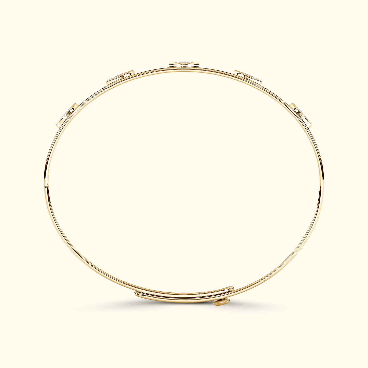 Bezel Set Marquise Diamond Bracelet