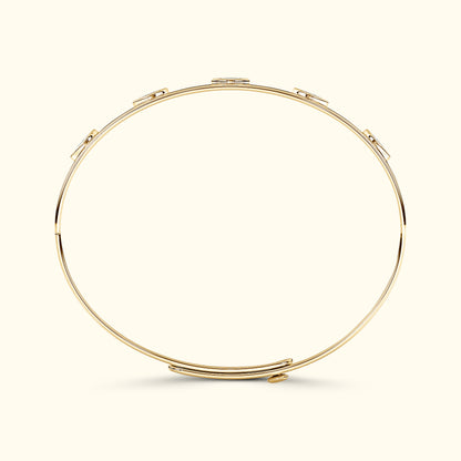 Bezel Set Marquise Diamond Bracelet