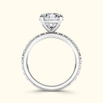 A sparkling diamond engagement ring with a round cut stone and a delicate band.