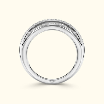 Double Band Diamond Ring