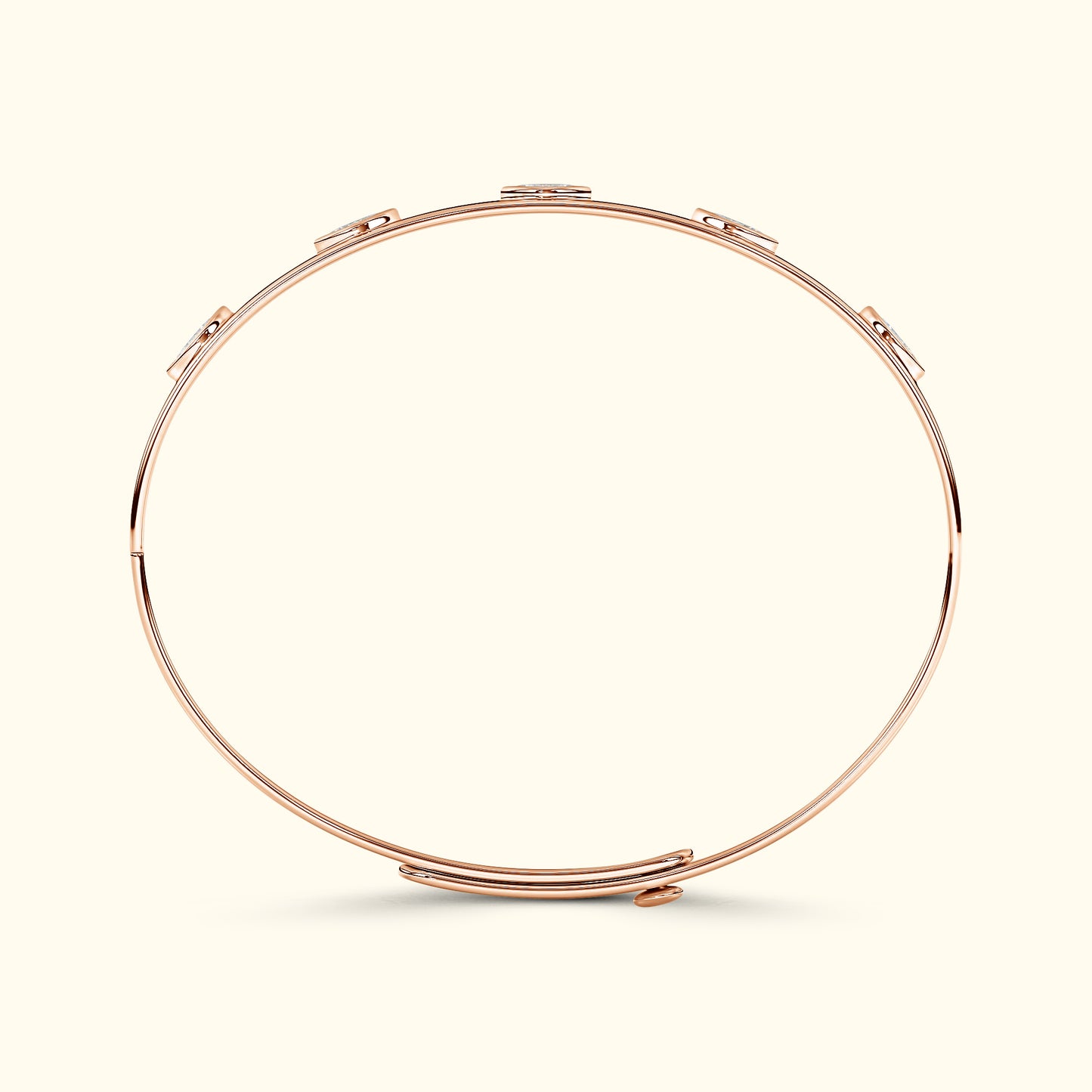 Bezel Set Marquise Diamond Bracelet