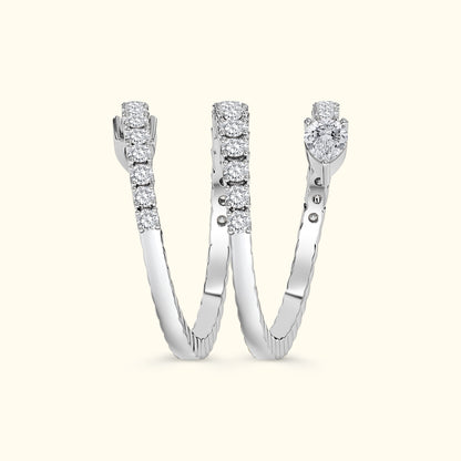 Spiral Diamond Ring