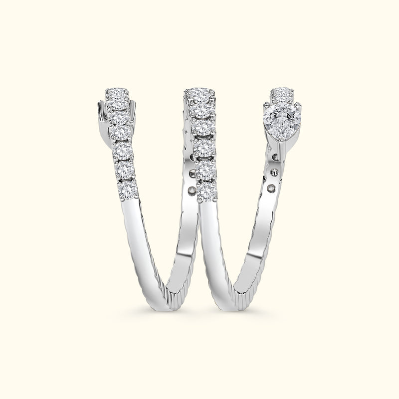 Spiral Diamond Ring