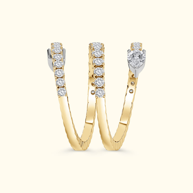 Spiral Diamond Ring
