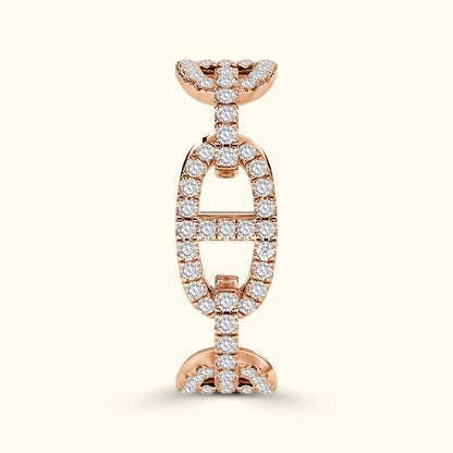 Diamond Chain Link Eternity Ring