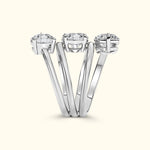 Round Diamond Spiral Ring